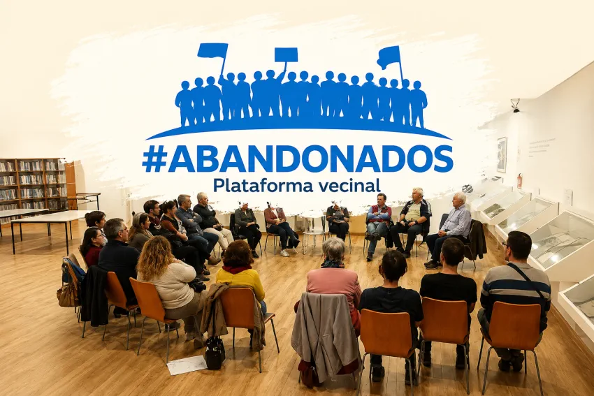 Movilización vecinal de la Plataforma Abandonados en Vélez-Málaga